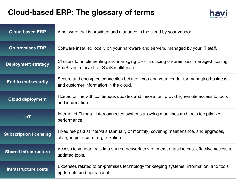 cloud based erp software Havi Technology Pty Ltd