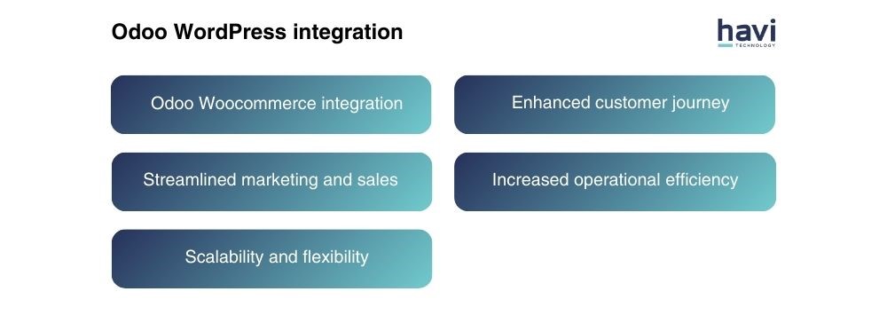 odoo wordpress woocommerce connector Havi Technology Pty Ltd